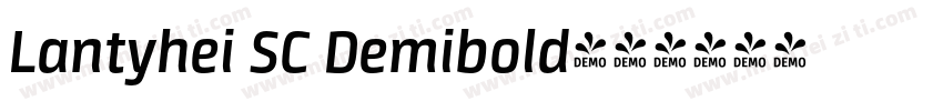 Lantyhei SC Demibold字体转换